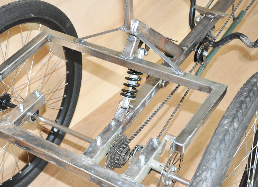 TimberWolf Recumbent Trike - trike cargo box